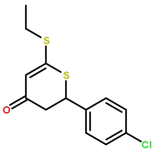 2-(4-chlorophenyl)-6-ethylsulfanyl-2,3-dihydrothiopyran-4-one