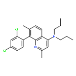 4-QUINOLINAMINE, 8-(2,4-DICHLOROPHENYL)-2,7-DIMETHYL-N,N-DIPROPYL-