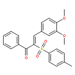 2-Propen-1-one,3-(3,4-dimethoxyphenyl)-2-[(4-methylphenyl)sulfonyl]-1-phenyl-