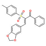 2-Propen-1-one,3-(1,3-benzodioxol-5-yl)-2-[(4-methylphenyl)sulfonyl]-1-phenyl-