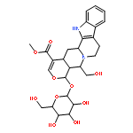 methyl (3beta,19alpha,20alpha,21beta)-19-(beta-D-glucopyranosyloxy)-21-(hydroxymethyl)-16,17-didehydro-18-oxayohimban-16-carboxylate