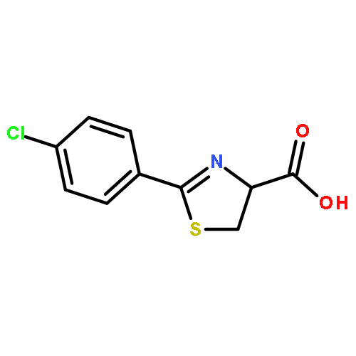 4-Thiazolecarboxylic acid, 2-(4-chlorophenyl)-4,5-dihydro-, (R)-