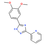 Pyridine, 2-[5-(3,4-dimethoxyphenyl)-1H-1,2,4-triazol-3-yl]-