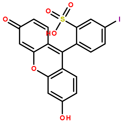 BENZENESULFONIC ACID, 2-(6-HYDROXY-3-OXO-3H-XANTHEN-9-YL)-5-IODO-