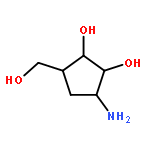 3-amino-5-(hydroxymethyl)cyclopentane-1,2-diol