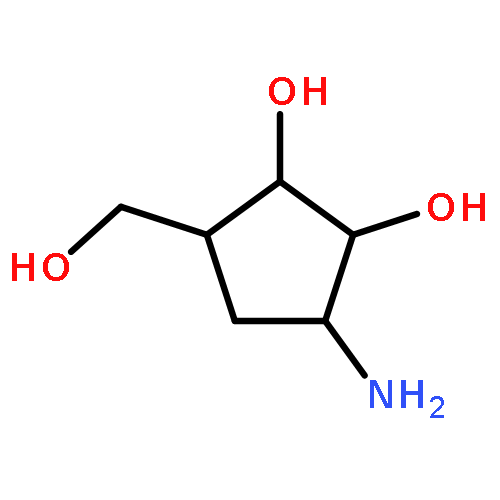 3-amino-5-(hydroxymethyl)cyclopentane-1,2-diol