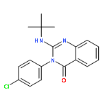 4(3H)-Quinazolinone, 3-(4-chlorophenyl)-2-[(1,1-dimethylethyl)amino]-