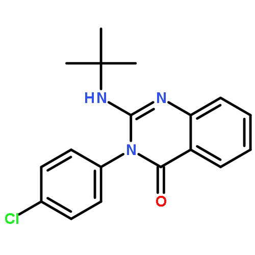 4(3H)-Quinazolinone, 3-(4-chlorophenyl)-2-[(1,1-dimethylethyl)amino]-