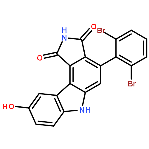 Pyrrolo[3,4-c]carbazole-1,3(2H,6H)-dione,4-(2,6-dibromophenyl)-9-hydroxy-