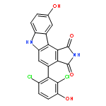 Pyrrolo[3,4-c]carbazole-1,3(2H,6H)-dione,4-(2,6-dichloro-3-hydroxyphenyl)-9-hydroxy-