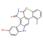 Pyrrolo[3,4-c]carbazole-1,3(2H,6H)-dione,4-(2,6-dichlorophenyl)-9-hydroxy-