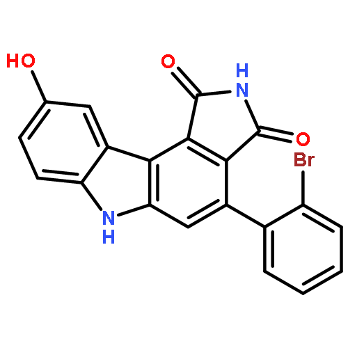 Pyrrolo[3,4-c]carbazole-1,3(2H,6H)-dione,4-(2-bromophenyl)-9-hydroxy-