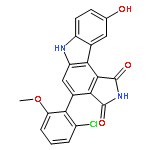 Pyrrolo[3,4-c]carbazole-1,3(2H,6H)-dione,4-(2-chloro-6-methoxyphenyl)-9-hydroxy-