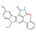 Pyrrolo[3,4-c]carbazole-1,3(2H,6H)-dione,4-(2-chlorophenyl)-6-ethyl-9-hydroxy-