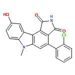 Pyrrolo[3,4-c]carbazole-1,3(2H,6H)-dione,4-(2-chlorophenyl)-9-hydroxy-6-methyl-