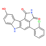 Pyrrolo[3,4-c]carbazole-1,3(2H,6H)-dione,4-(2-chlorophenyl)-9-hydroxy-