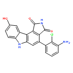 Pyrrolo[3,4-c]carbazole-1,3(2H,6H)-dione,4-(3-amino-2-chlorophenyl)-9-hydroxy-