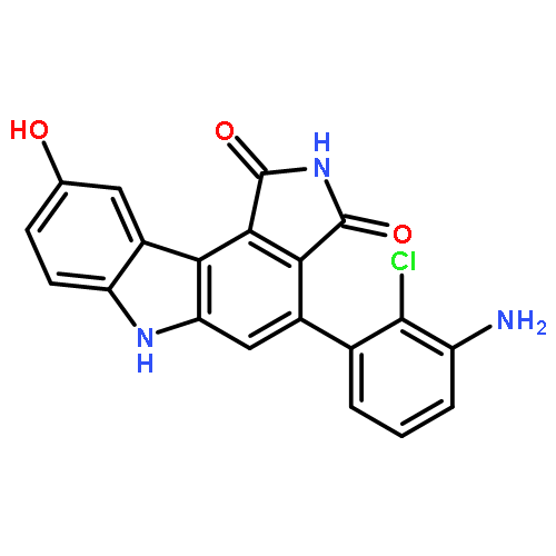 Pyrrolo[3,4-c]carbazole-1,3(2H,6H)-dione,4-(3-amino-2-chlorophenyl)-9-hydroxy-