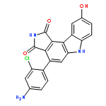 Pyrrolo[3,4-c]carbazole-1,3(2H,6H)-dione,4-(4-amino-2-chlorophenyl)-9-hydroxy-