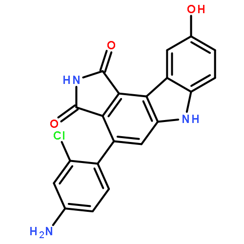 Pyrrolo[3,4-c]carbazole-1,3(2H,6H)-dione,4-(4-amino-2-chlorophenyl)-9-hydroxy-