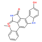 Pyrrolo[3,4-c]carbazole-1,3(2H,6H)-dione,9-hydroxy-4-(2-methoxyphenyl)-