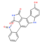 Pyrrolo[3,4-c]carbazole-1,3(2H,6H)-dione, 9-hydroxy-4-(2-nitrophenyl)-