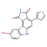 Pyrrolo[3,4-c]carbazole-1,3(2H,6H)-dione, 9-hydroxy-4-(3-thienyl)-