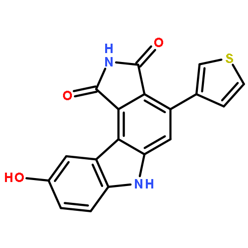 Pyrrolo[3,4-c]carbazole-1,3(2H,6H)-dione, 9-hydroxy-4-(3-thienyl)-