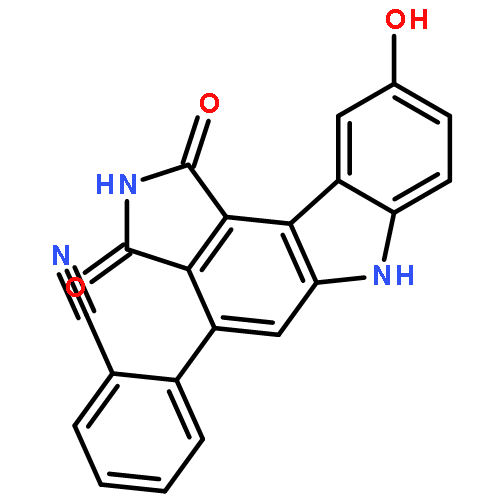 Benzonitrile,2-(1,2,3,6-tetrahydro-9-hydroxy-1,3-dioxopyrrolo[3,4-c]carbazol-4-yl)-