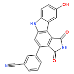 Benzonitrile,3-(1,2,3,6-tetrahydro-9-hydroxy-1,3-dioxopyrrolo[3,4-c]carbazol-4-yl)-