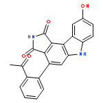 Pyrrolo[3,4-c]carbazole-1,3(2H,6H)-dione,4-(2-acetylphenyl)-9-hydroxy-