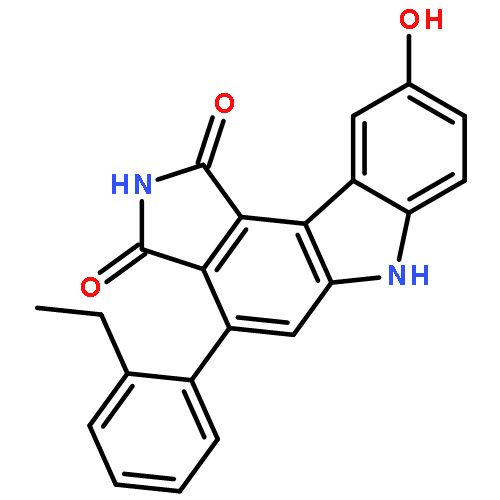 Pyrrolo[3,4-c]carbazole-1,3(2H,6H)-dione, 4-(2-ethylphenyl)-9-hydroxy-