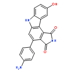 Pyrrolo[3,4-c]carbazole-1,3(2H,6H)-dione,4-(4-aminophenyl)-9-hydroxy-