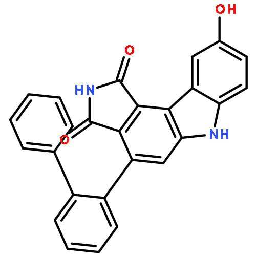 Pyrrolo[3,4-c]carbazole-1,3(2H,6H)-dione,4-[1,1'-biphenyl]-2-yl-9-hydroxy-