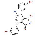 Pyrrolo[3,4-c]carbazole-1,3(2H,6H)-dione,9-hydroxy-4-(3-hydroxyphenyl)-