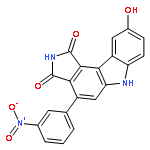 Pyrrolo[3,4-c]carbazole-1,3(2H,6H)-dione, 9-hydroxy-4-(3-nitrophenyl)-