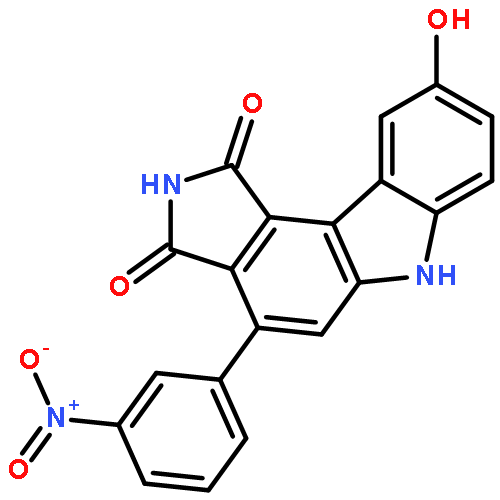 Pyrrolo[3,4-c]carbazole-1,3(2H,6H)-dione, 9-hydroxy-4-(3-nitrophenyl)-