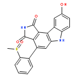 Pyrrolo[3,4-c]carbazole-1,3(2H,6H)-dione,9-hydroxy-4-[2-(methylsulfinyl)phenyl]-