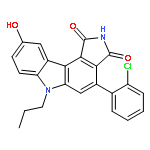 Pyrrolo[3,4-c]carbazole-1,3(2H,6H)-dione,4-(2-chlorophenyl)-9-hydroxy-6-propyl-