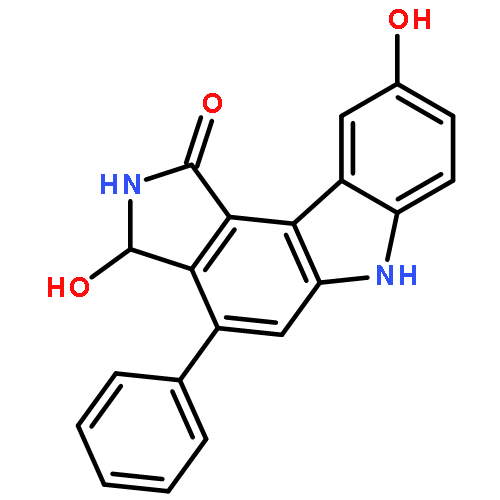 Pyrrolo[3,4-c]carbazol-1(2H)-one, 3,6-dihydro-3,9-dihydroxy-4-phenyl-