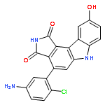 Pyrrolo[3,4-c]carbazole-1,3(2H,6H)-dione,4-(5-amino-2-chlorophenyl)-9-hydroxy-