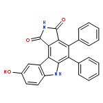 Pyrrolo[3,4-c]carbazole-1,3(2H,6H)-dione, 9-hydroxy-4,5-diphenyl-