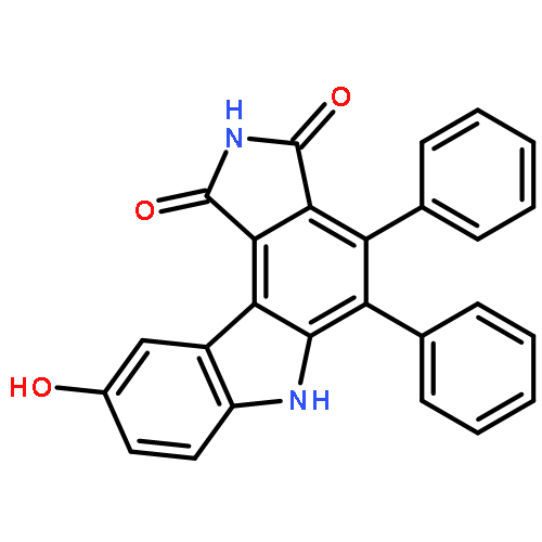 Pyrrolo[3,4-c]carbazole-1,3(2H,6H)-dione, 9-hydroxy-4,5-diphenyl-