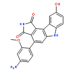 Pyrrolo[3,4-c]carbazole-1,3(2H,6H)-dione,4-(4-amino-2-methoxyphenyl)-9-hydroxy-