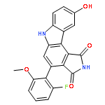 Pyrrolo[3,4-c]carbazole-1,3(2H,6H)-dione,4-(2-fluoro-6-methoxyphenyl)-9-hydroxy-