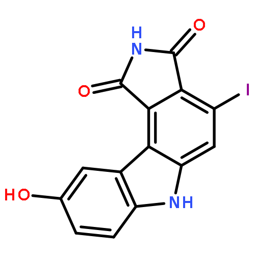 Pyrrolo[3,4-c]carbazole-1,3(2H,6H)-dione, 9-hydroxy-4-iodo-