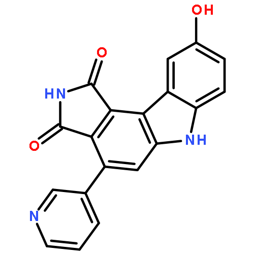 Pyrrolo[3,4-c]carbazole-1,3(2H,6H)-dione, 9-hydroxy-4-(3-pyridinyl)-