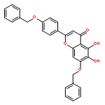 4H-1-Benzopyran-4-one,5,6-dihydroxy-7-(phenylmethoxy)-2-[4-(phenylmethoxy)phenyl]-