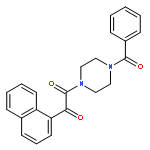 PIPERAZINE, 1-BENZOYL-4-(2-NAPHTHALENYLOXOACETYL)-