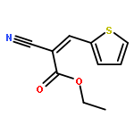 2-Propenoic acid, 2-cyano-3-(2-thienyl)-, ethyl ester, (2E)-